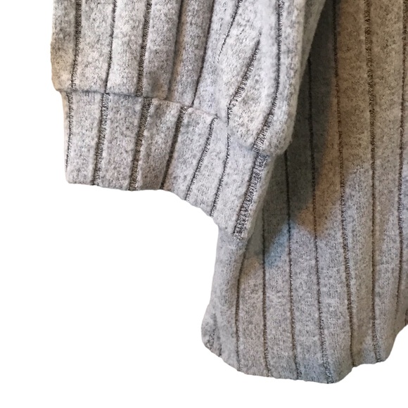 NWOT Shein Curve 4X light grey ribbed cardigan - Picture 3 of 5